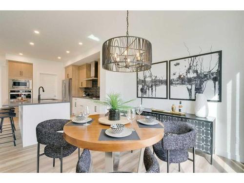 348 Sora Terrace Se, Calgary, AB - Indoor Photo Showing Dining Room