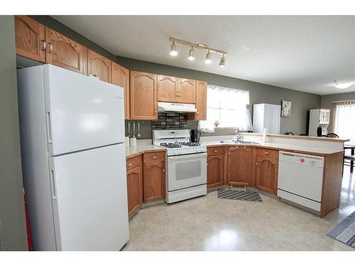 66 James Street, Red Deer, AB - Indoor Photo Showing Kitchen With Double Sink