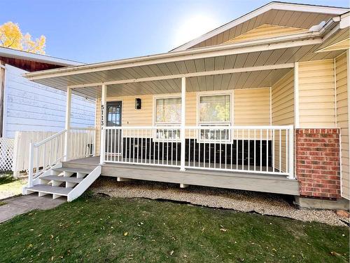 5113A 54 Avenue, Ponoka, AB - Outdoor With Deck Patio Veranda With Exterior