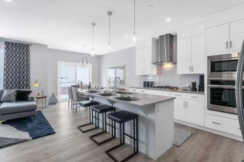 274 Creekstone Hill Sw, Calgary, AB - Indoor Photo Showing Kitchen With Upgraded Kitchen