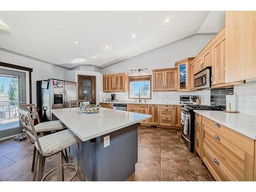 5 Laurel Close, Sylvan Lake, AB - Indoor Photo Showing Kitchen With Stainless Steel Kitchen