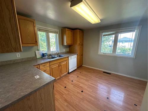 4801 52 Avenue, Rimbey, AB - Indoor Photo Showing Kitchen With Double Sink