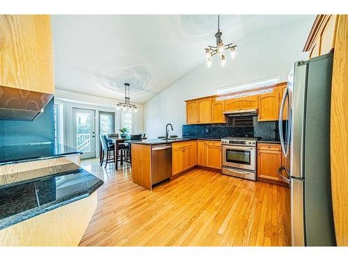 51 Ackerman Crescent, Red Deer, AB - Indoor Photo Showing Kitchen With Stainless Steel Kitchen