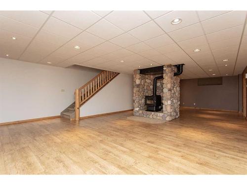 32022 Township Road 440, Rural Ponoka County, AB - Indoor With Fireplace