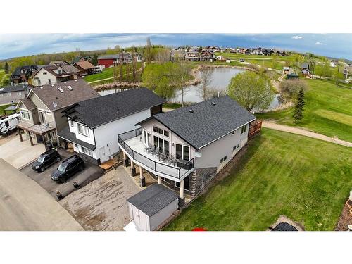 4021-25054 South Pine Lake Road, Rural Red Deer County, AB - Outdoor With Body Of Water With Deck Patio Veranda With View