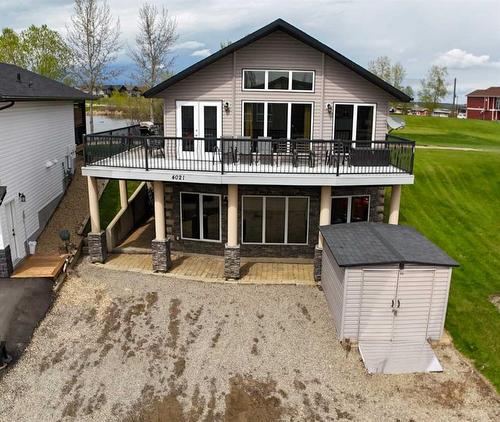 4021-25054 South Pine Lake Road, Rural Red Deer County, AB - Outdoor With Deck Patio Veranda