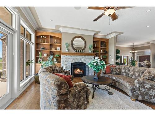 37321 Range Road 265, Rural Red Deer County, AB - Indoor Photo Showing Living Room With Fireplace