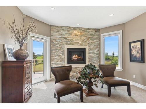 37321 Range Road 265, Rural Red Deer County, AB - Indoor Photo Showing Living Room With Fireplace