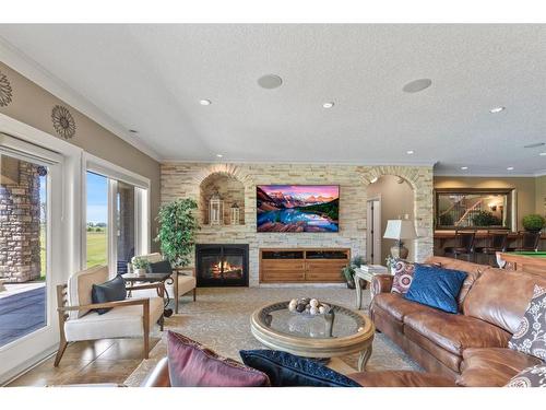 37321 Range Road 265, Rural Red Deer County, AB - Indoor Photo Showing Living Room With Fireplace