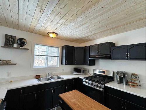 64 Tawatinaw Drive, Athabasca, AB - Indoor Photo Showing Kitchen With Double Sink