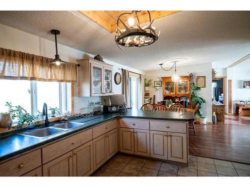 364011-761 Highway, Rural Clearwater County, AB - Indoor Photo Showing Kitchen With Double Sink