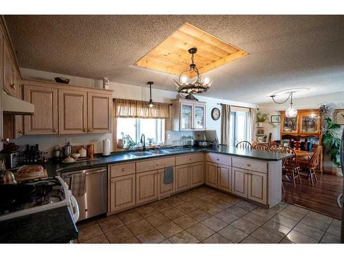 364011-761 Highway, Rural Clearwater County, AB - Indoor Photo Showing Kitchen With Double Sink