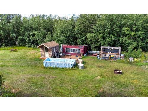 44250 Rr 174, Rosalind, AB - Outdoor With Above Ground Pool With Backyard