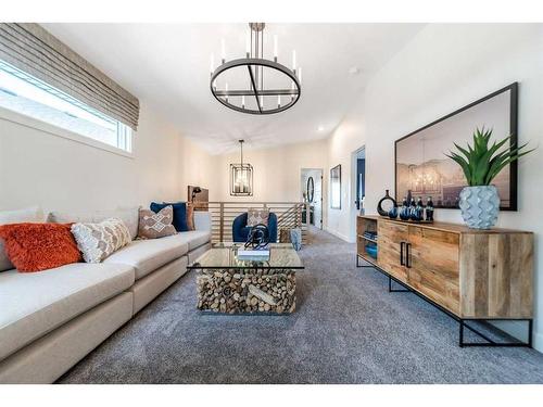 279 Rivercrest Boulevard, Cochrane, AB - Indoor Photo Showing Living Room