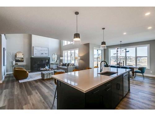 52 Legacy Forest Landing Se, Calgary, AB - Indoor Photo Showing Kitchen With Double Sink