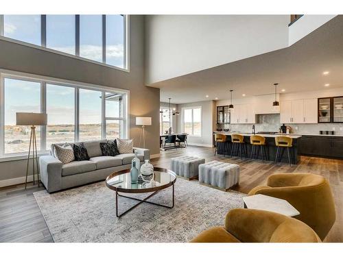 52 Legacy Forest Landing Se, Calgary, AB - Indoor Photo Showing Living Room