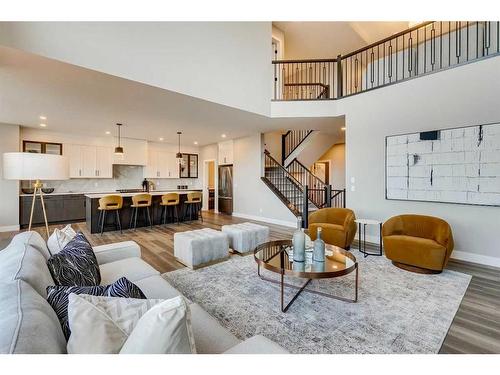 52 Legacy Forest Landing Se, Calgary, AB - Indoor Photo Showing Living Room