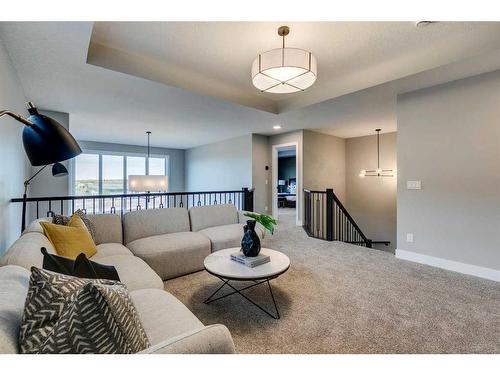 52 Legacy Forest Landing Se, Calgary, AB - Indoor Photo Showing Living Room