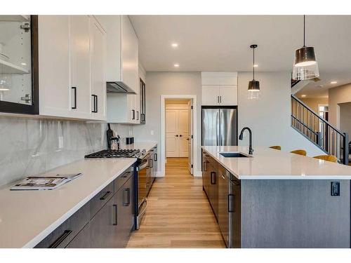 52 Legacy Forest Landing Se, Calgary, AB - Indoor Photo Showing Kitchen With Upgraded Kitchen