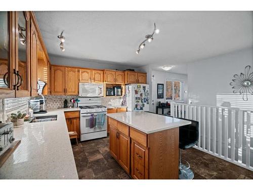 48179 Range Road 194, Rural Camrose County, AB - Indoor Photo Showing Kitchen With Double Sink