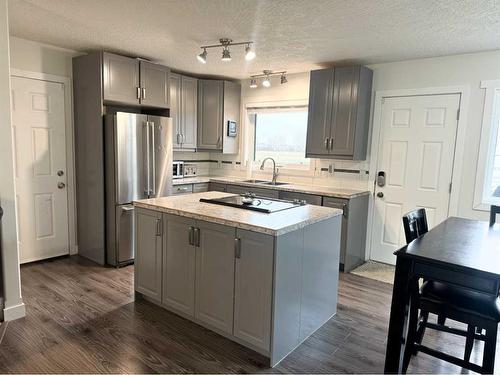 3218 384 Township, Rural Lacombe County, AB - Indoor Photo Showing Kitchen With Double Sink