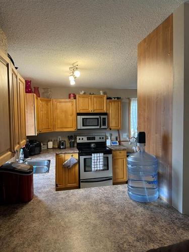 5117 52 Street, Rocky Mountain House, AB - Indoor Photo Showing Kitchen With Double Sink