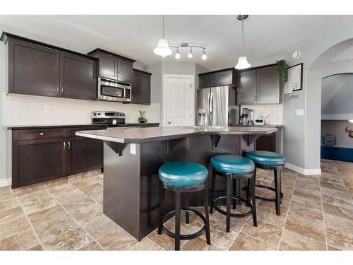 113 Larsen Crescent, Red Deer, AB - Indoor Photo Showing Kitchen With Upgraded Kitchen