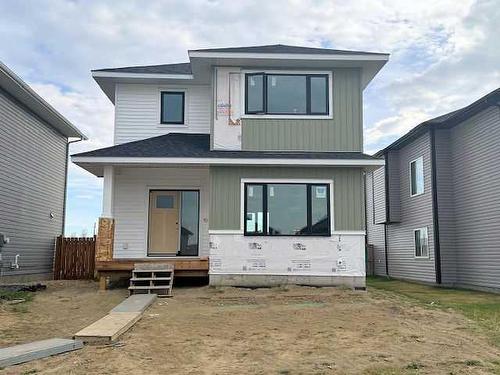 91 Aurora Heights Boulevard, Blackfalds, AB - Outdoor With Deck Patio Veranda