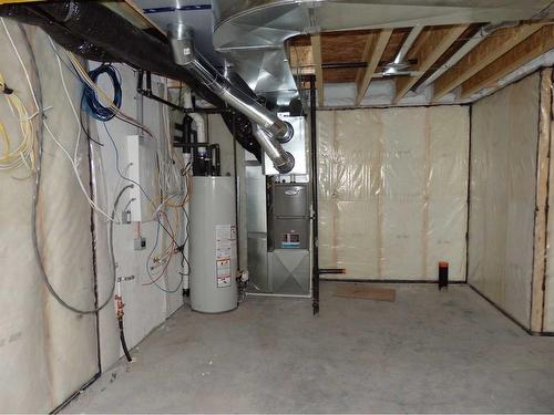 91 Aurora Heights Boulevard, Blackfalds, AB - Indoor Photo Showing Basement