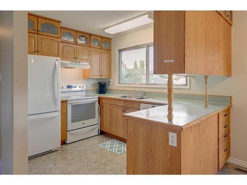 47 Oberlin Avenue, Red Deer, AB - Indoor Photo Showing Kitchen With Double Sink