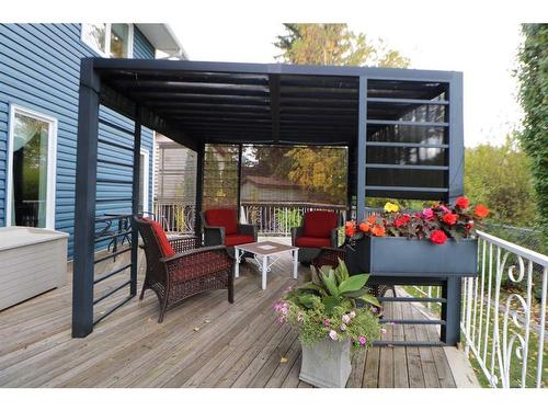 5420 58A Street Crescent, Lacombe, AB - Outdoor With Deck Patio Veranda With Exterior