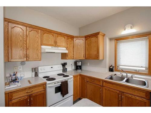 48 Chism Close, Red Deer, AB - Indoor Photo Showing Kitchen With Double Sink