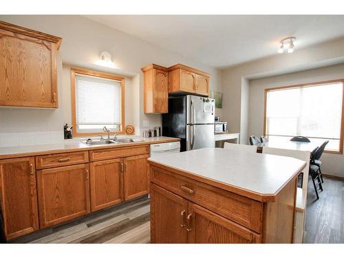 48 Chism Close, Red Deer, AB - Indoor Photo Showing Kitchen With Double Sink