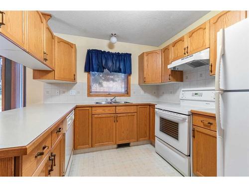 5402 47 Street, Lacombe, AB - Indoor Photo Showing Kitchen With Double Sink