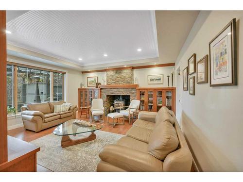 85-37411 Waskasoo Avenue, Rural Red Deer County, AB - Indoor Photo Showing Living Room With Fireplace