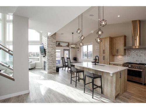 110-25173 Township Road 364, Rural Red Deer County, AB - Indoor Photo Showing Kitchen With Upgraded Kitchen