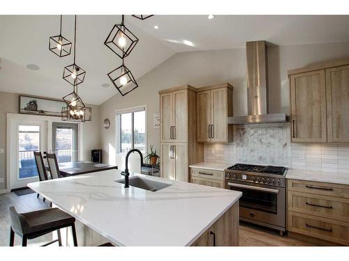 110-25173 Township Road 364, Rural Red Deer County, AB - Indoor Photo Showing Kitchen With Upgraded Kitchen