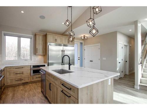 110-25173 Township Road 364, Rural Red Deer County, AB - Indoor Photo Showing Kitchen With Upgraded Kitchen