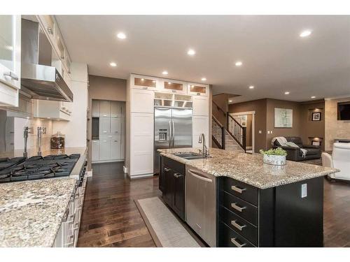 22 Turner Crescent, Red Deer, AB - Indoor Photo Showing Kitchen With Double Sink With Upgraded Kitchen