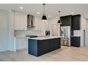 1466 Bayview Point Sw, Airdrie, AB  - Indoor Photo Showing Kitchen With Upgraded Kitchen 