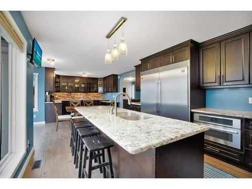 60 Daines Avenue, Red Deer, AB - Indoor Photo Showing Kitchen With Double Sink With Upgraded Kitchen