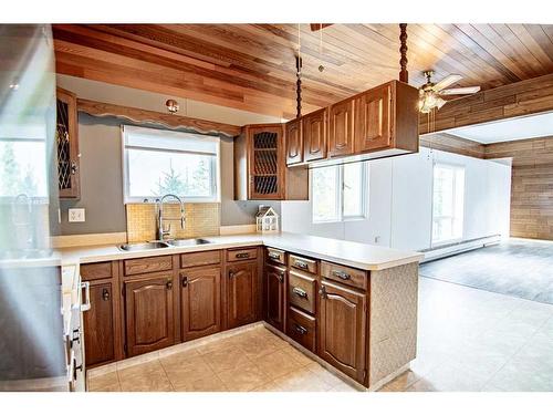 5036 48 Avenue, Bashaw, AB - Indoor Photo Showing Kitchen With Double Sink