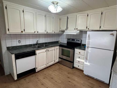 205 Lady Helen Avenue West, Galahad, AB - Indoor Photo Showing Kitchen With Double Sink