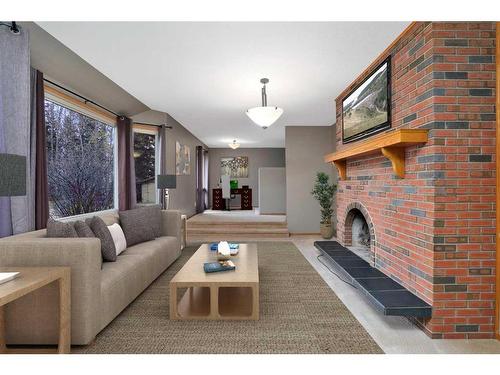 Rr 270, Rural Red Deer County, AB - Indoor Photo Showing Living Room With Fireplace