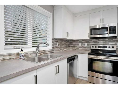 812-339 Viscount Drive, Red Deer, AB - Indoor Photo Showing Kitchen With Stainless Steel Kitchen With Double Sink With Upgraded Kitchen