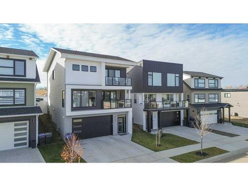 4162 Ryders Ridge Boulevard, Sylvan Lake, AB - Outdoor With Balcony With Facade