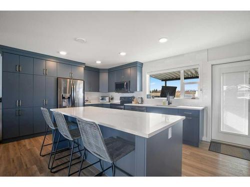 4162 Ryders Ridge Boulevard, Sylvan Lake, AB - Indoor Photo Showing Kitchen With Stainless Steel Kitchen With Upgraded Kitchen