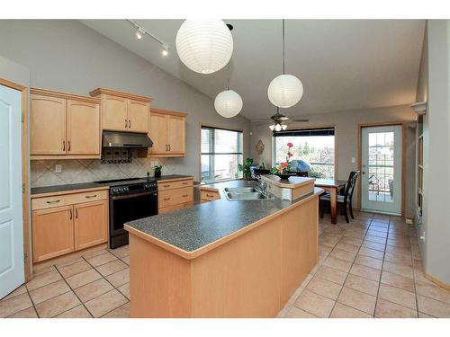 104 Darling Crescent, Red Deer, AB - Indoor Photo Showing Kitchen With Double Sink