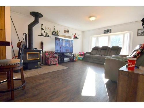 365038 Range Road 5-2, Rural Clearwater County, AB - Indoor Photo Showing Living Room With Fireplace