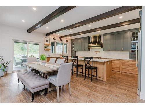 132-27111 Highway 597, Rural Lacombe County, AB - Indoor Photo Showing Dining Room